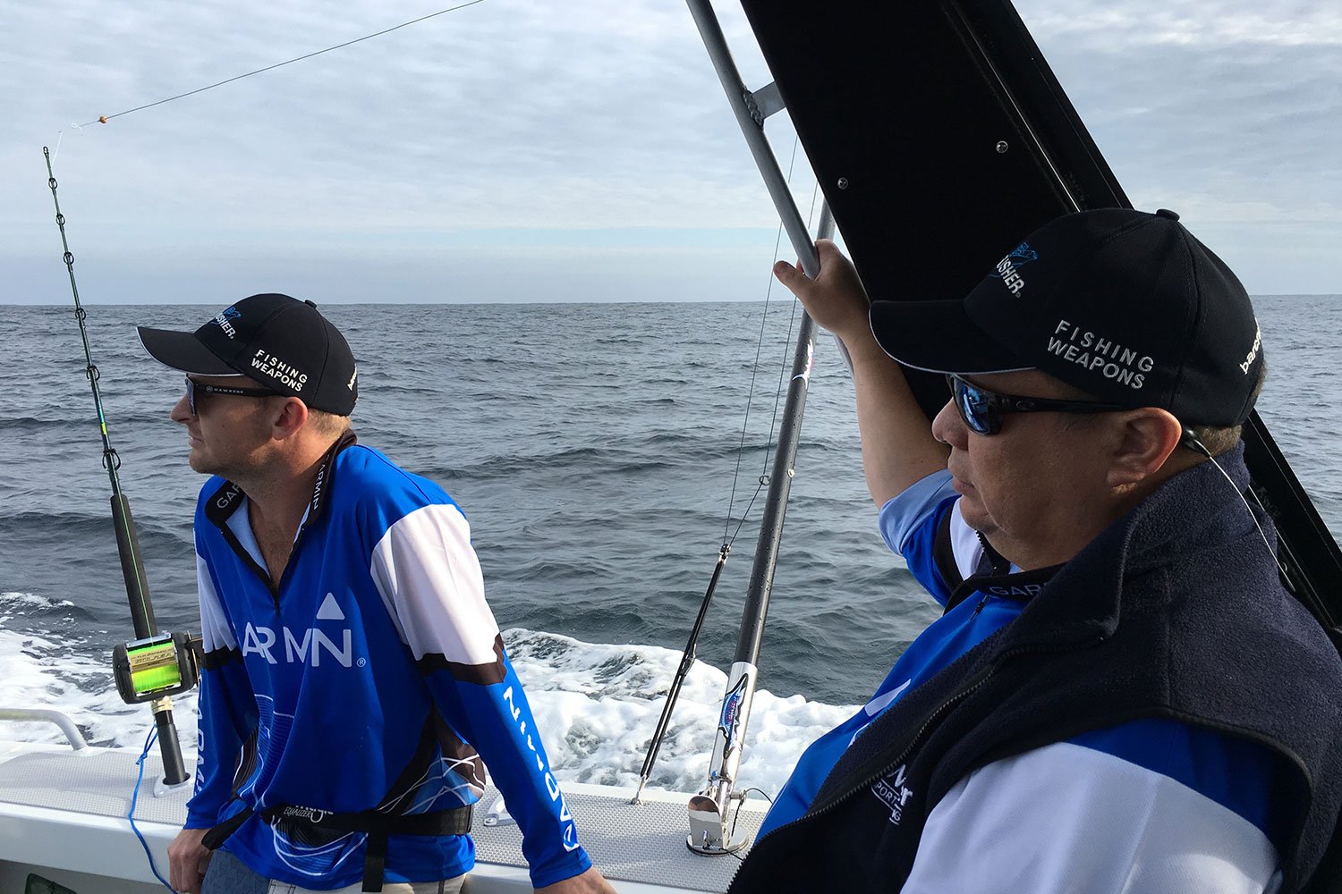 Trailer boat marlin fishing