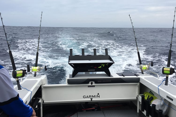 Trailer boat marlin fishing
