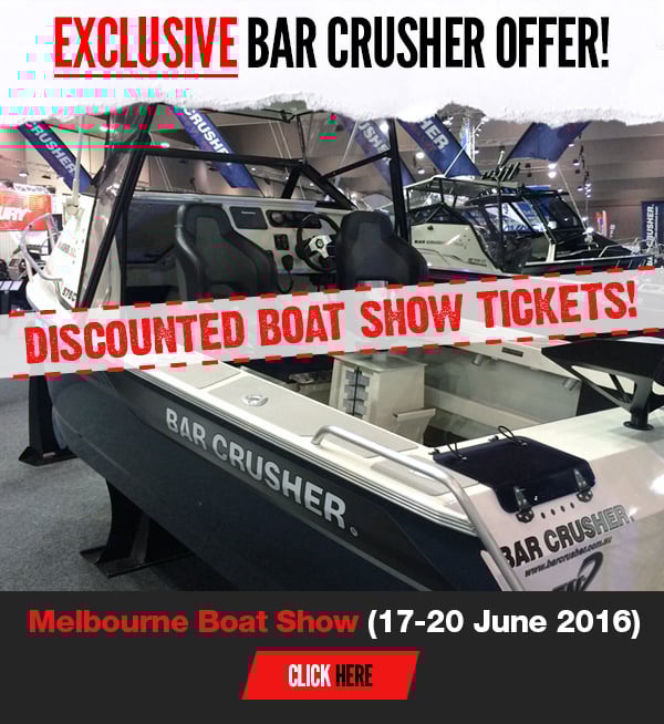 Bar Crusher boat show discount!
