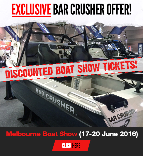 Bar Crusher boat show discount!